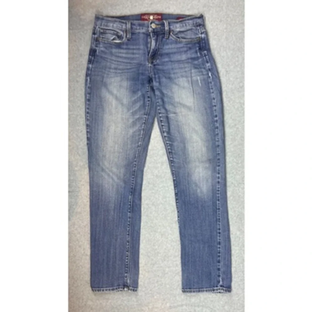Lucky Brand Jeans Women's‎ Size 4 Sofia Straight Distressed Mid Rise